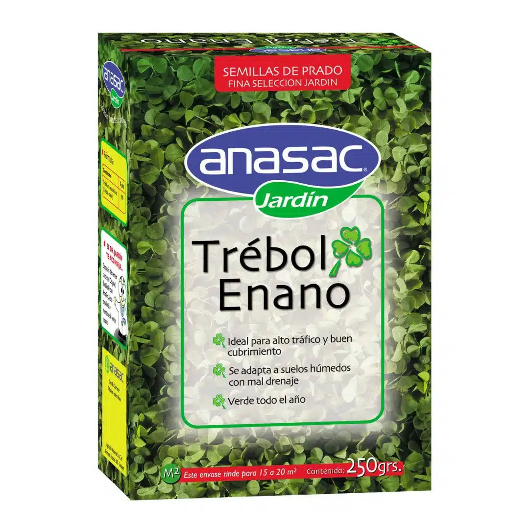 Semillas de prado Anasac con trébol enano