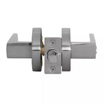 Cerradura de manilla cuadrada Bash 8809, ideal para puertas de dormitorio u oficina, con mecanismo de seguridad y acabado metálico